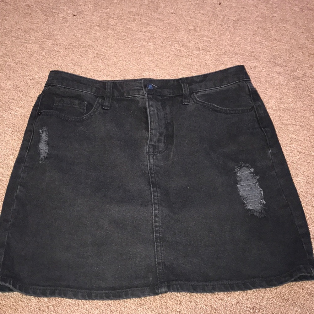 Target Black Denim Skirt